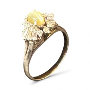 Pt900 プラチナ リング 石付き