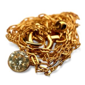 K18 ダイヤモンド付ネックレス