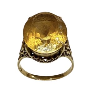 K18 18金 リング 石付き