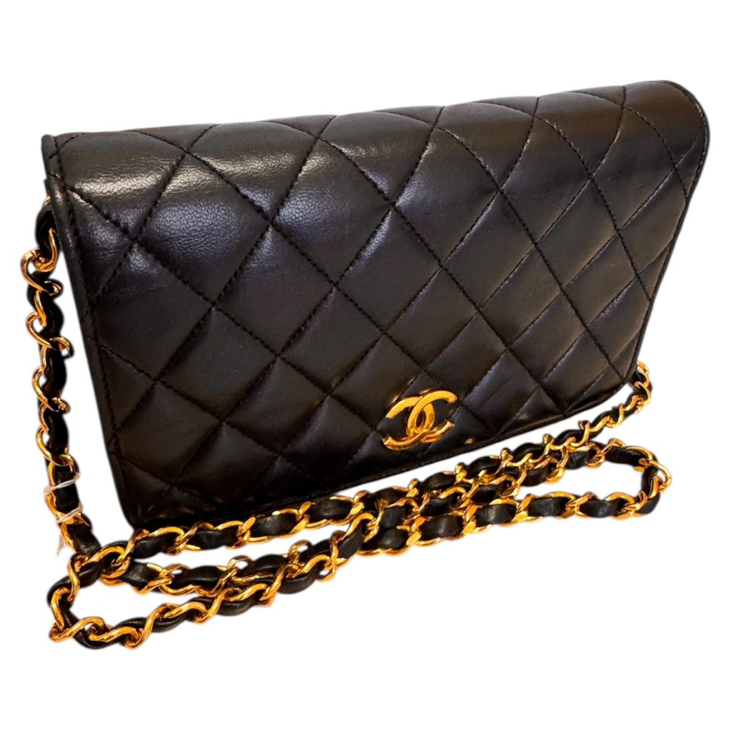 CHANEL マトラッセ フルフラップ ショルダーバッグ ブラック 状態C品 札幌市西区