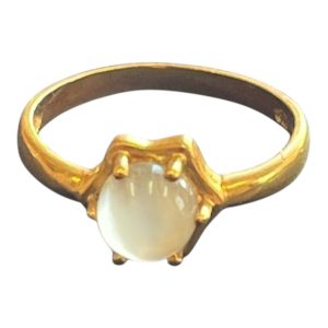 K18 水晶付き リング