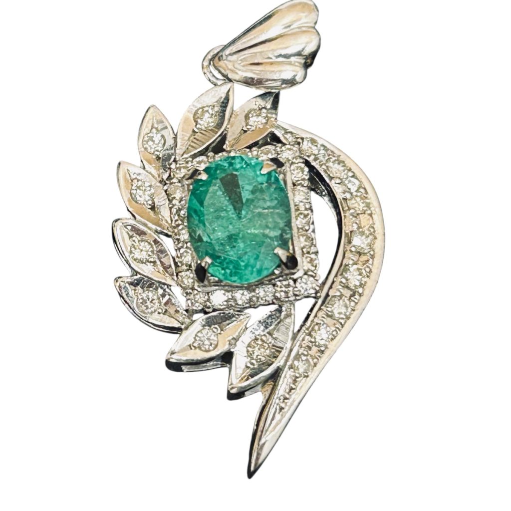 Pt900 エメラルド トップ