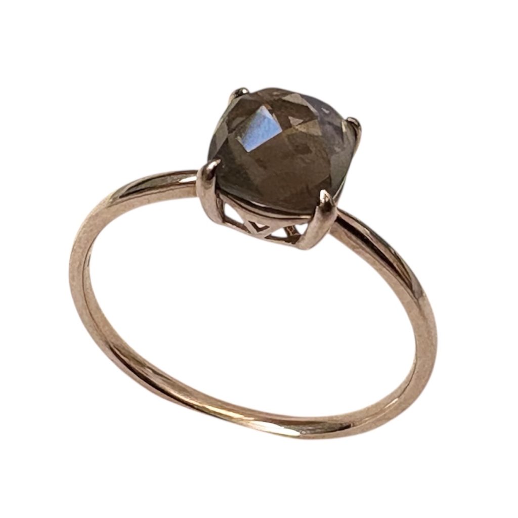 【K10 (10金)】スモーキークオーツ リング
