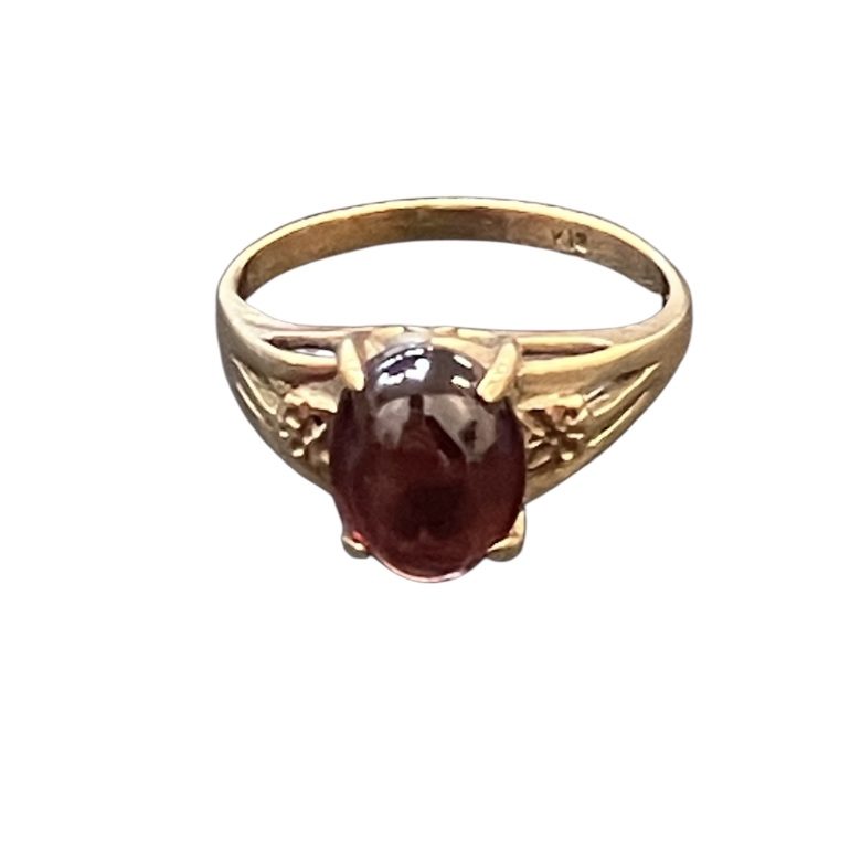 ガーネット K18 18金 750 リング
