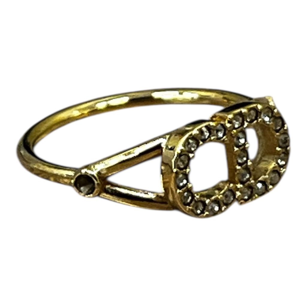 Christian Dior Clair D Lune クリスチャン ディオール ラインストーン リング 石取れ