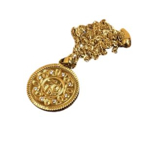 K18 18金 750 トップコイン ネックレス ジュエリー 貴金属