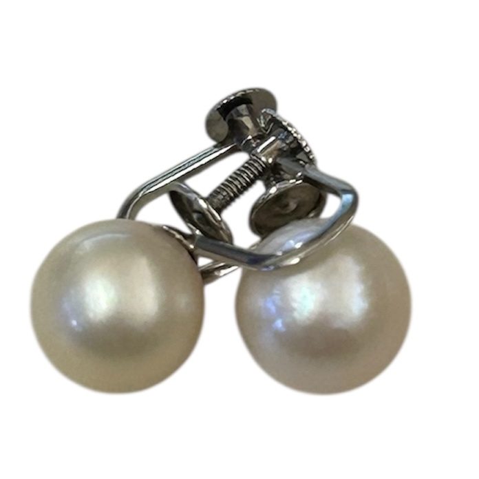 Pt850 イヤリング 石あり