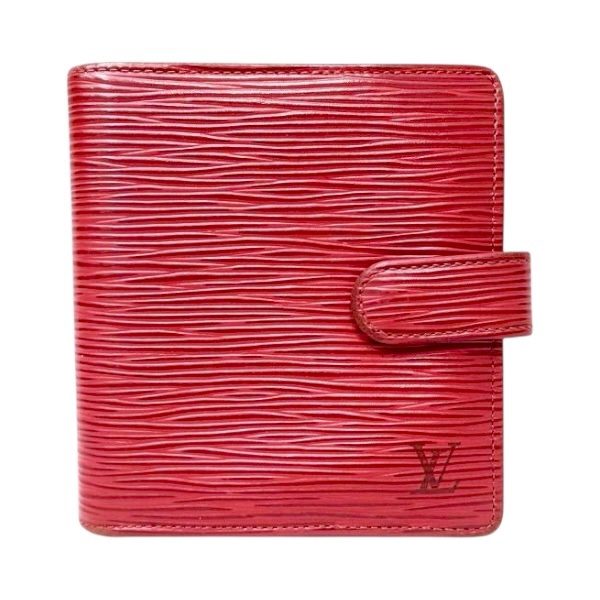 ルイヴィトン エピ 二つ折り財布 レッド