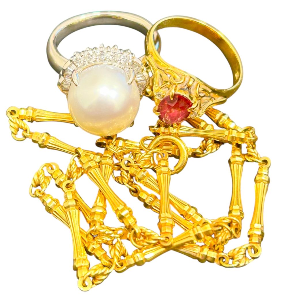 K18（18金・750）＆Pt900（プラチナ900） ネックレス・リング 札幌市 東区 元町