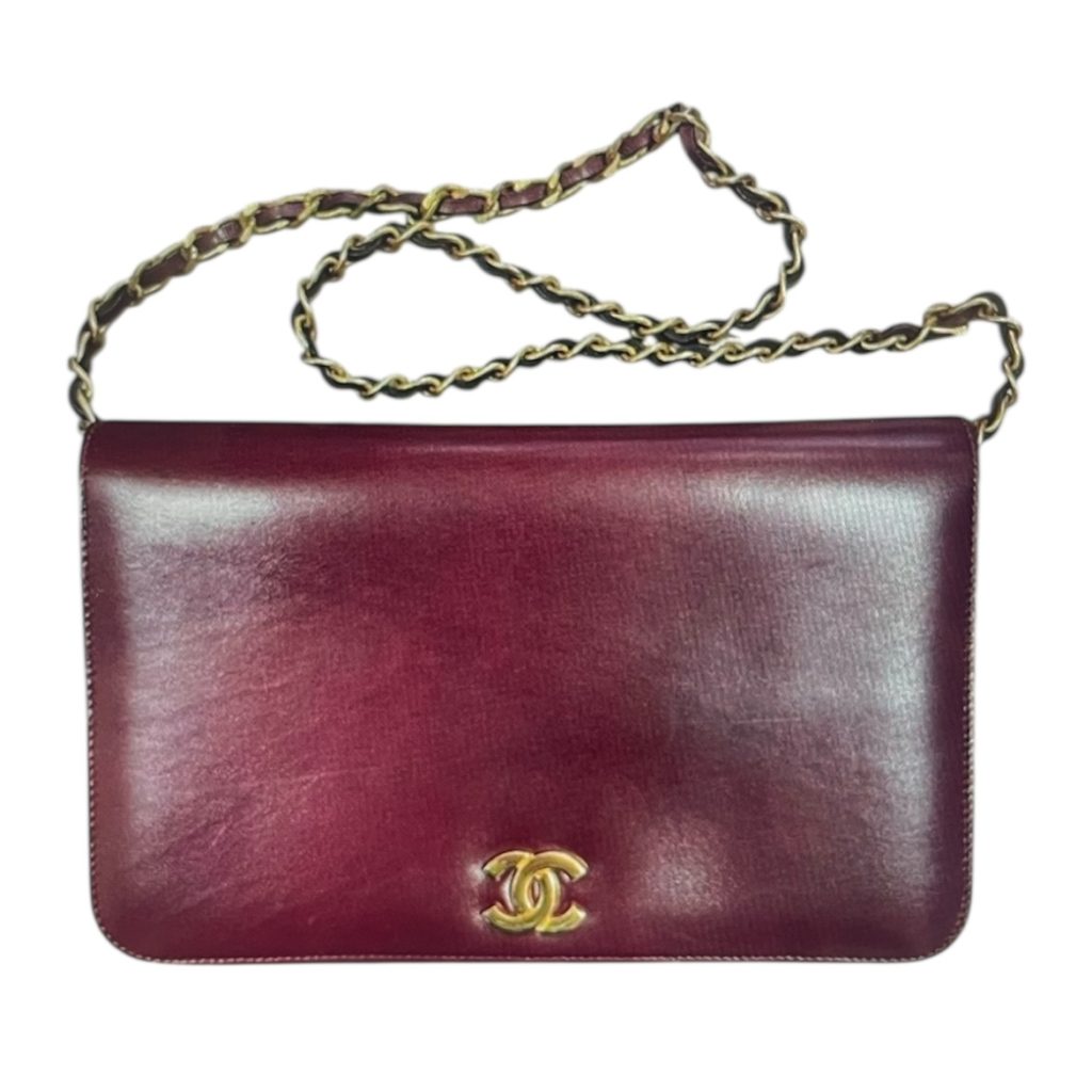 CHANEL　シャネル　カーフプッシュ　チェーンバッグ