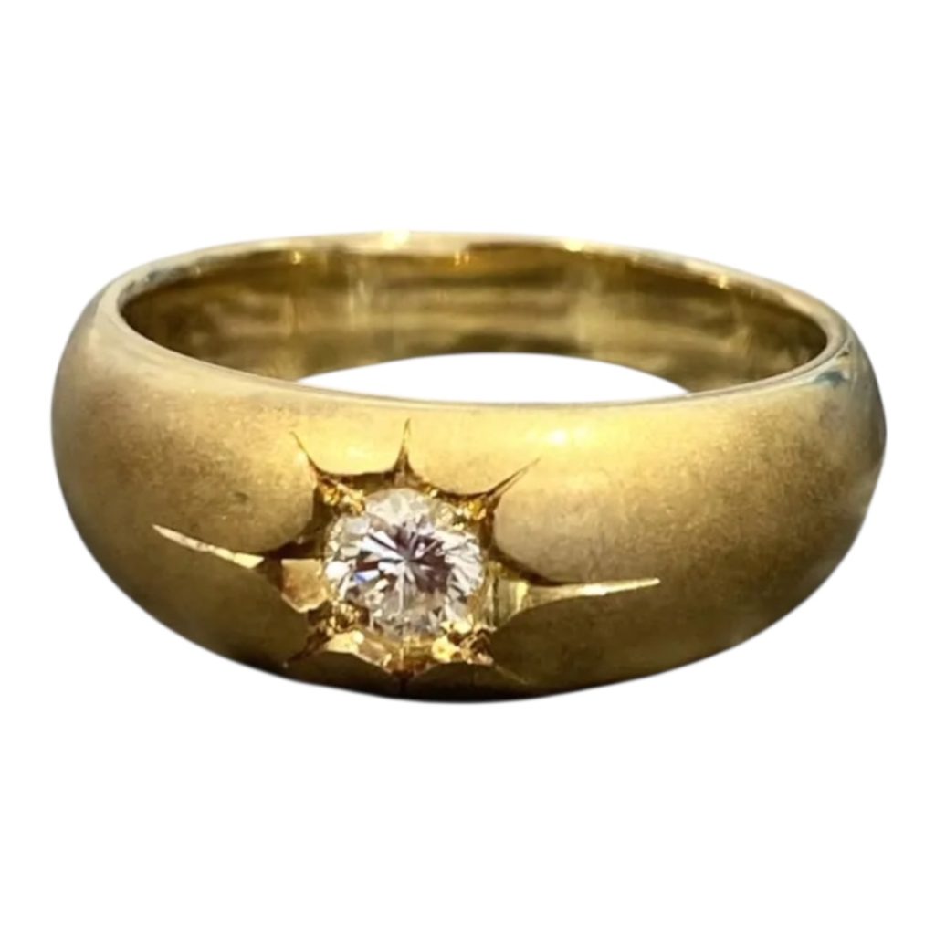 K18 18金 リング 石付き