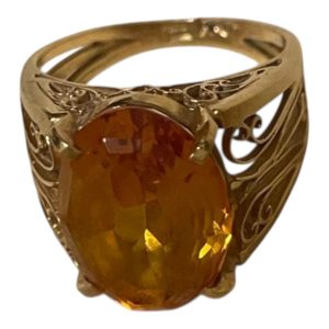 K18 18金 リング 石付き