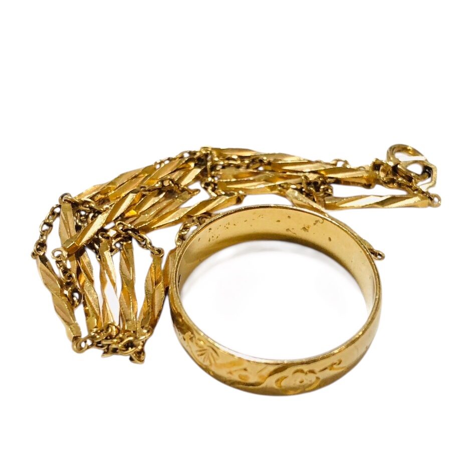 K18(18金)　リング、ネックレス