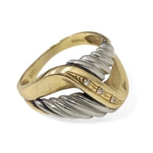 K18Pt900リング ダイヤ