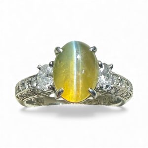 キャッツアイ PT900 リング