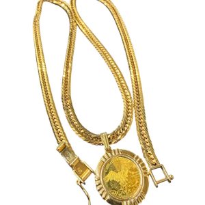 K18 喜平ネックレス・K24 コイントップ｜買取実績【函館上磯店】