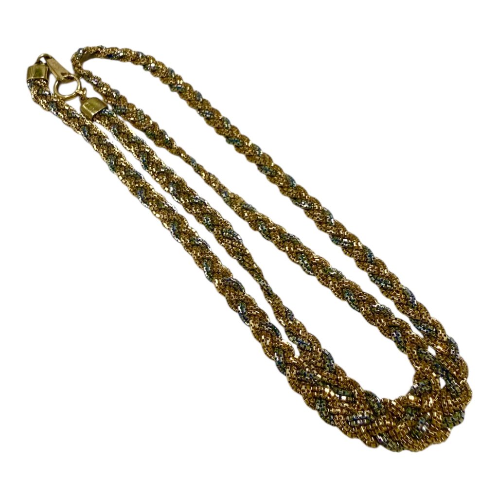 K18 Pt850 18金 プラチナ850 コンビ ネックレス