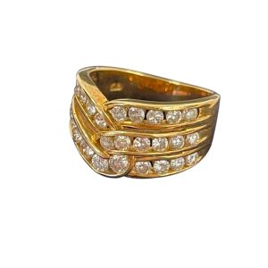 K18　18金　リング　指輪　ダイヤモンド