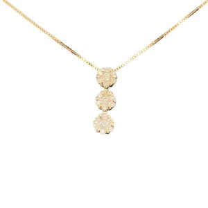 メレダイヤ デザインネックレス K18 18金 750