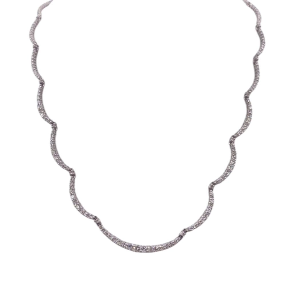 Pt850(プラチナ850) ダイヤネックレス