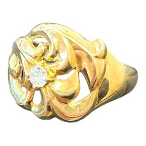 K18　ダイヤつきリング