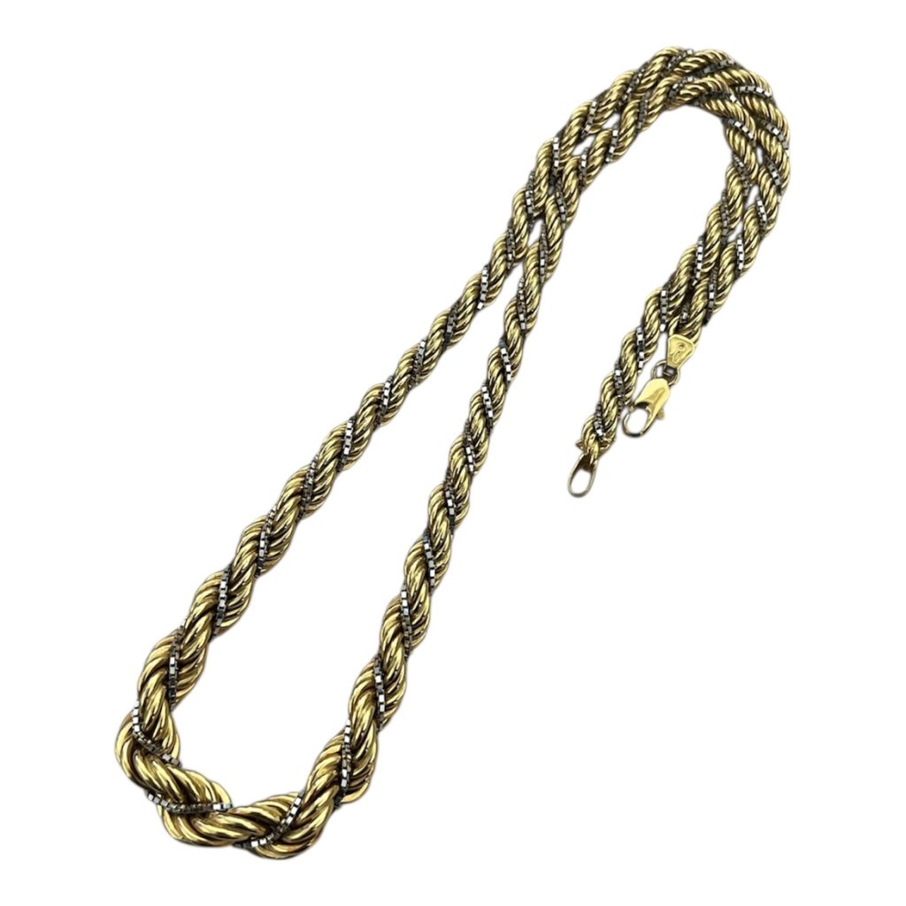 K18ベース/PT850コンビネックレス