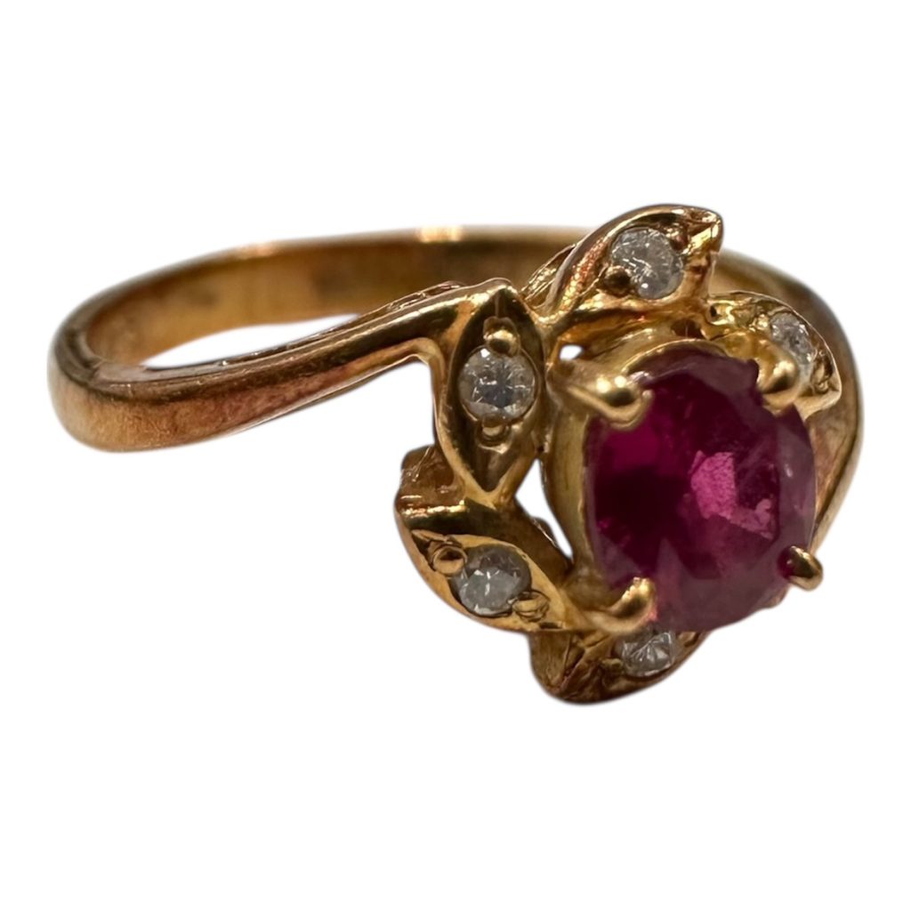 k18 (18金) リング 宝石付き 貴金属