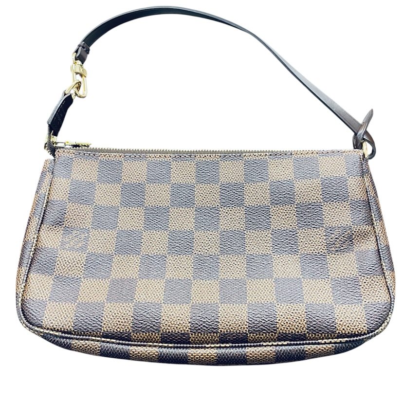 【Louis Vuitton(ルイヴィトン)　ダミエ/ポシェット　アクセソワール/ハイブランド・バッグ・アクセサリーポーチ・メンズ・レディース】