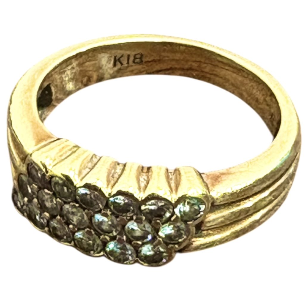 K18 メレダイヤ リング