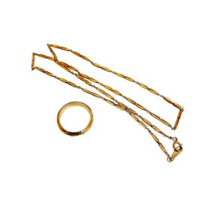 K18　18金　リング　ネックレス