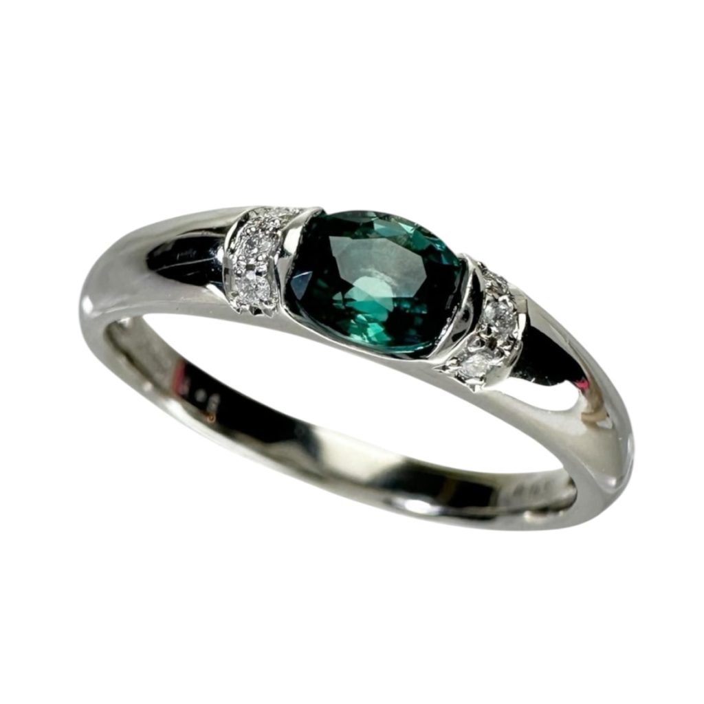 Pt900 プラチナ900 エメラルド メレダイヤ