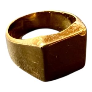 K18 18金 印台リング