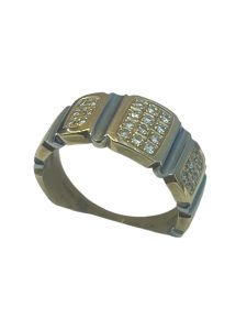 Pt900/K18　プラチナ900　18金　コンビ　リング