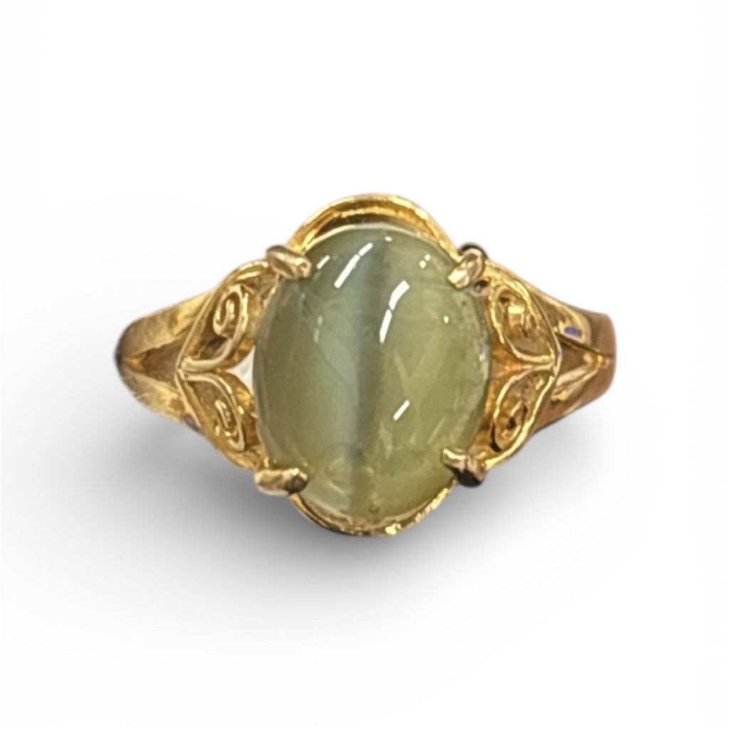 K18　キャッツアイリング