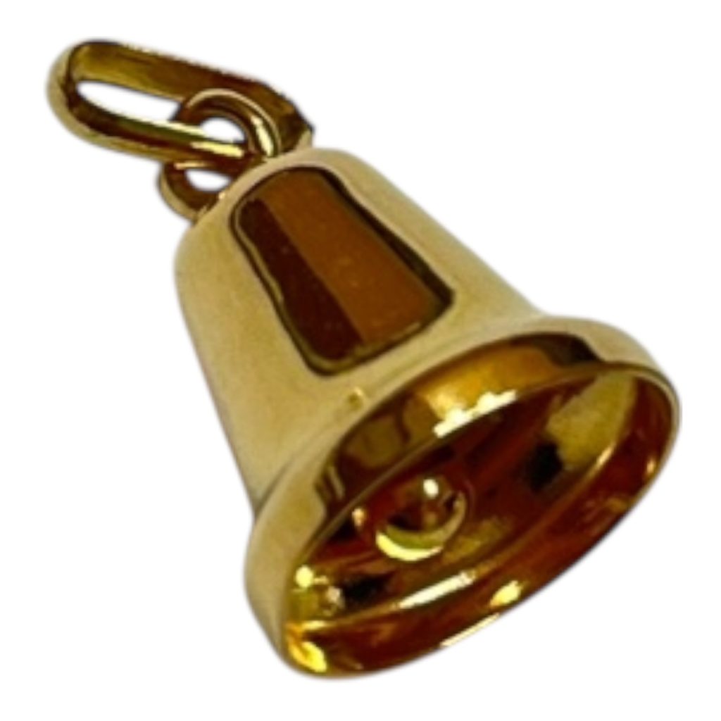 K18（18金）ベル型トップ（ペンダントトップ）