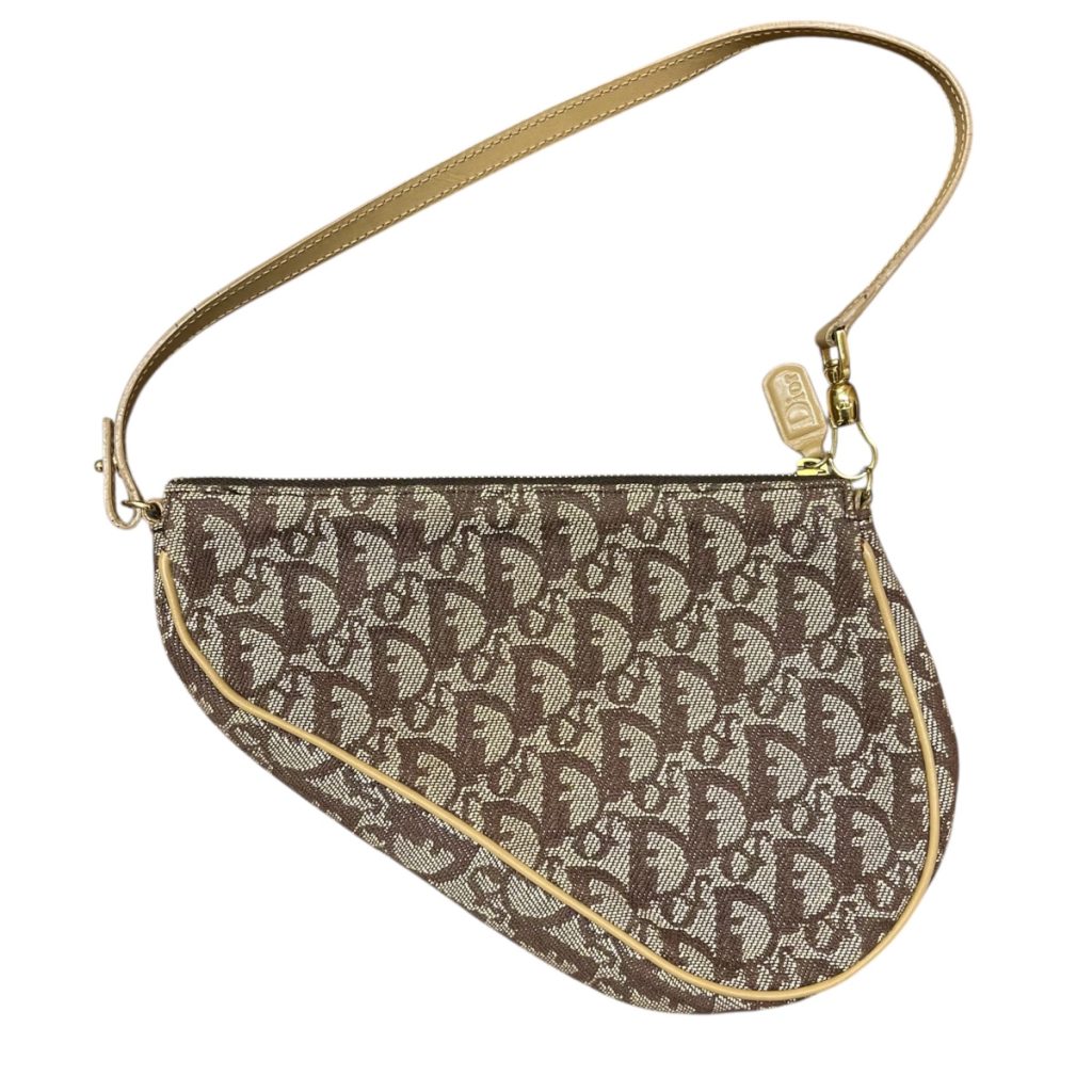 クリスチャンディオール Christian Diorトロッター柄 サドルバッグ MC1001