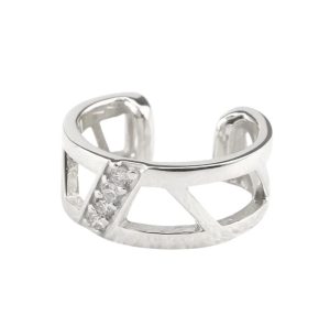 プラチナ イヤーカフ ダイヤモンド レディース イヤークリップ  イヤリング  Pt900