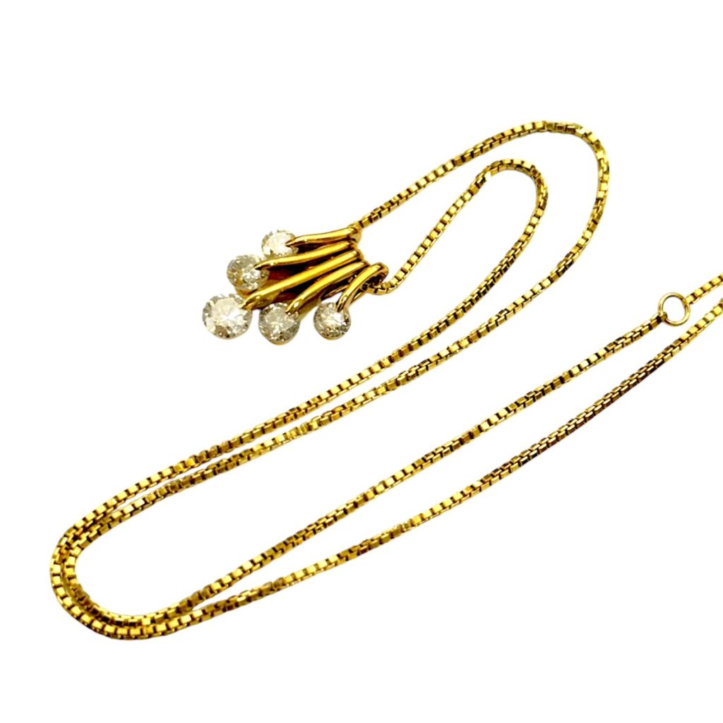 K18 ダイヤモンド ネックレス