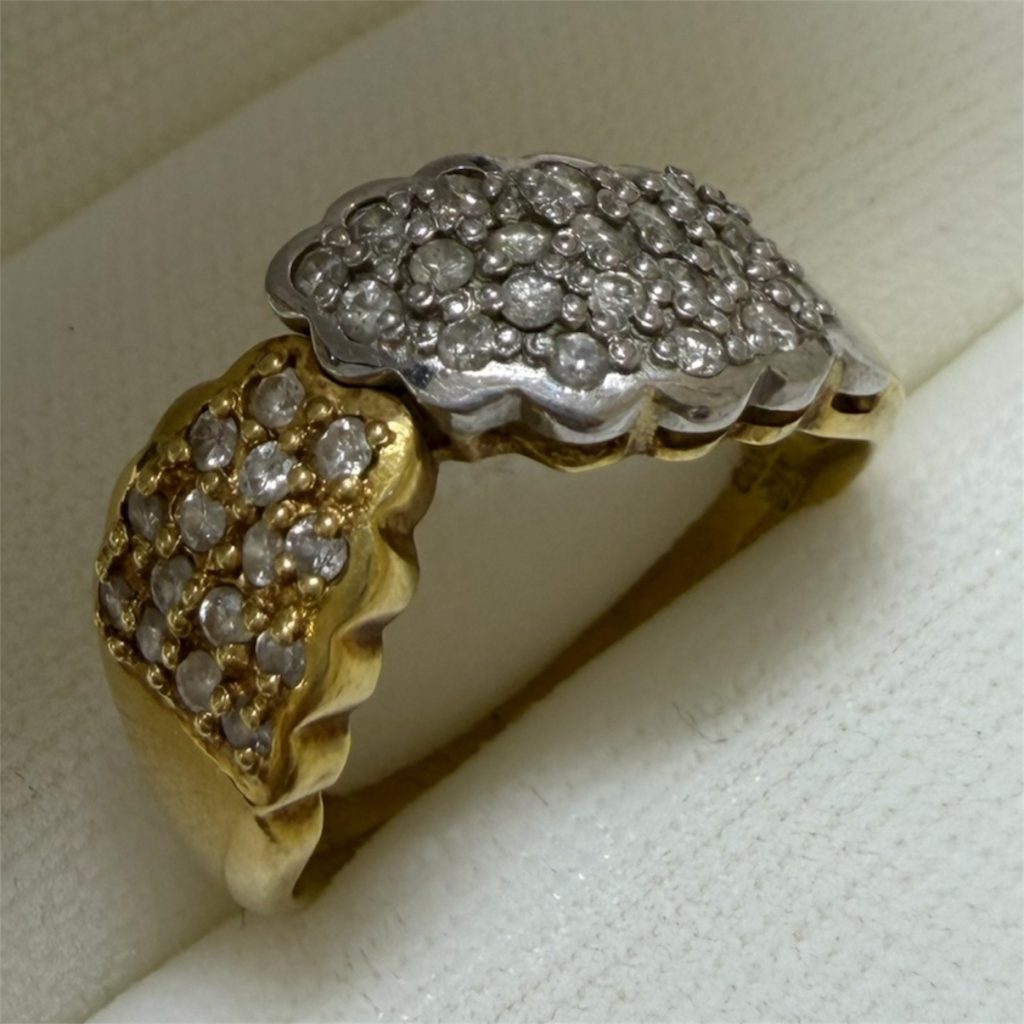 K18 Pt900 コンビリング