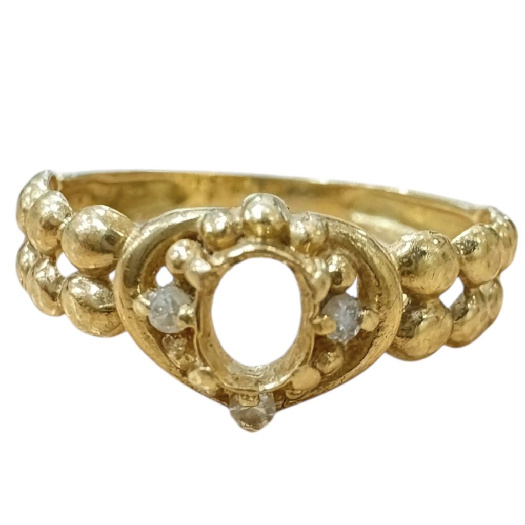 K18（18金）石の取れリング をお買取いたしました!