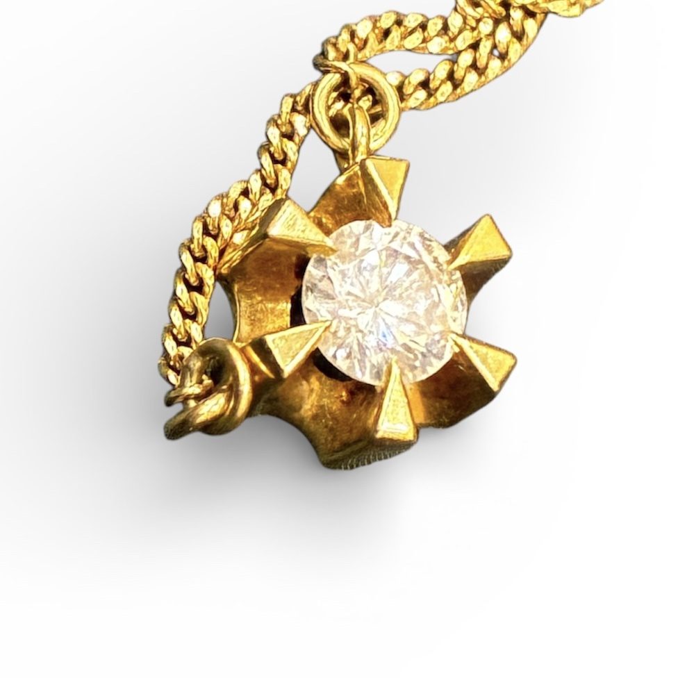 【K18 ダイヤモンドネックレス】弘前市