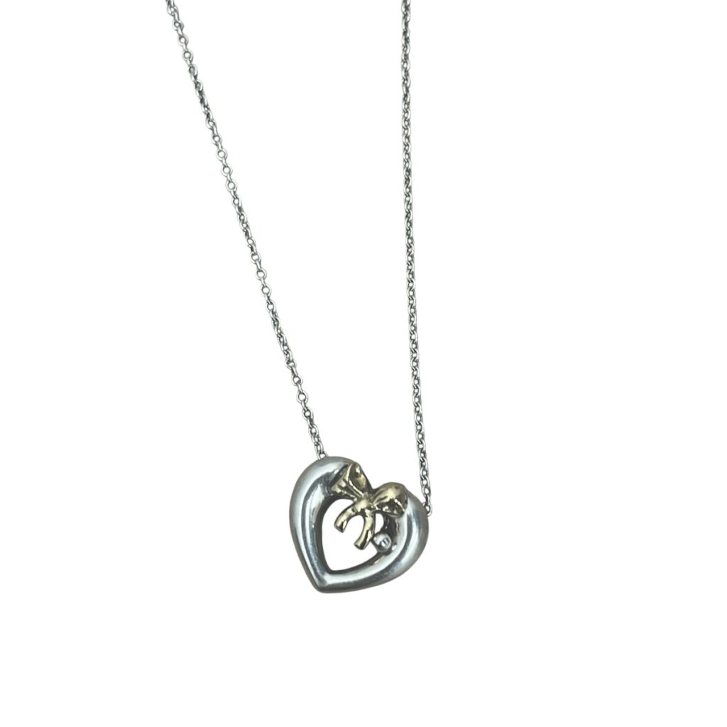 Tiffany　ティファニー　ハート　リボン　ネックレス