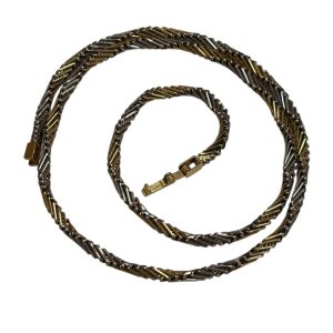 K18/Pt850　コンビ　ネックレス