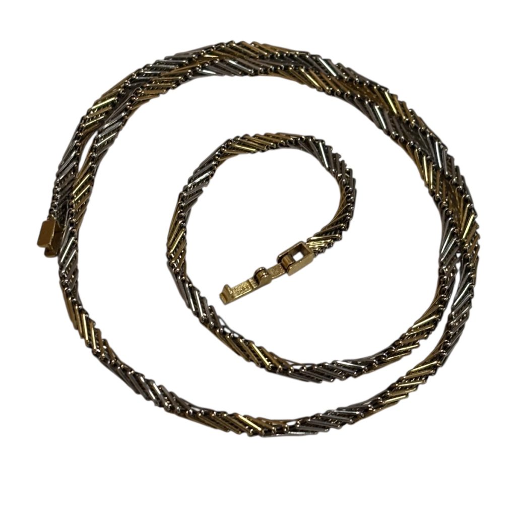 K18/Pt850　コンビ　ネックレス