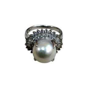 Pt850 プラチナ850 リング パール 山形市