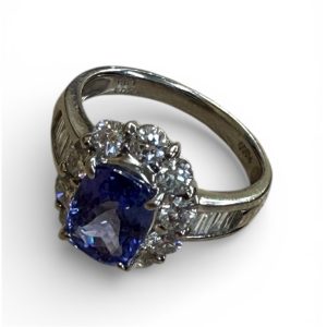 Pt900 リング 石付き プラチナ 指輪 アクセサリー