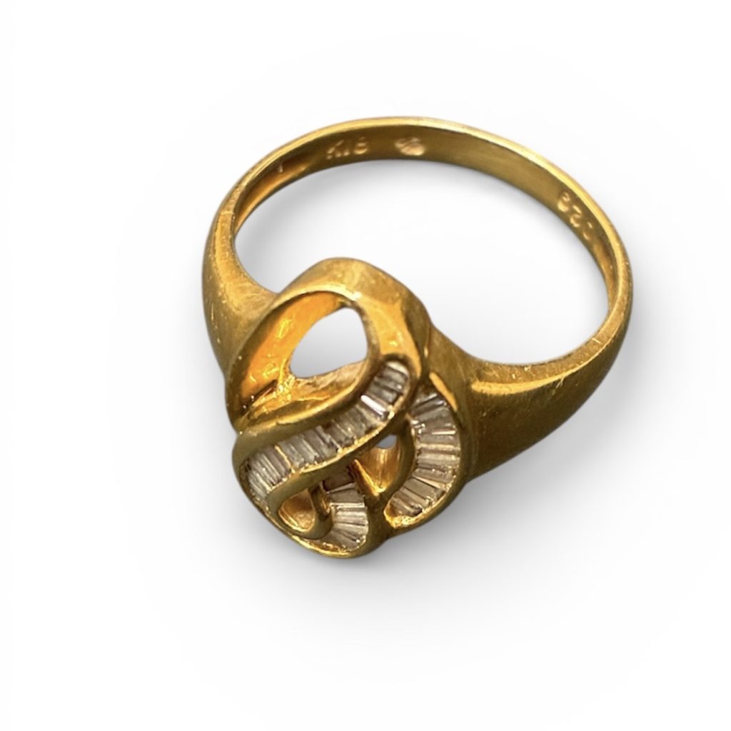 【K18 リング メレダイヤ】弘前市