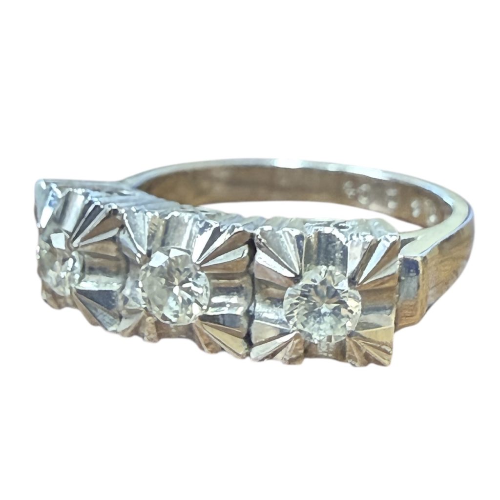 Pt950 ダイヤモンド付き リング