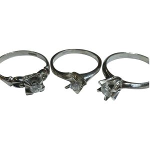 【プラチナリング(指輪)　ダイヤ　まとめ/ダイヤモンド・貴金属・アクセサリー・メンズ・レディース】