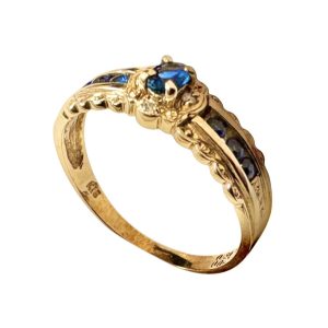 【K18 (18金)】サファイア  リング